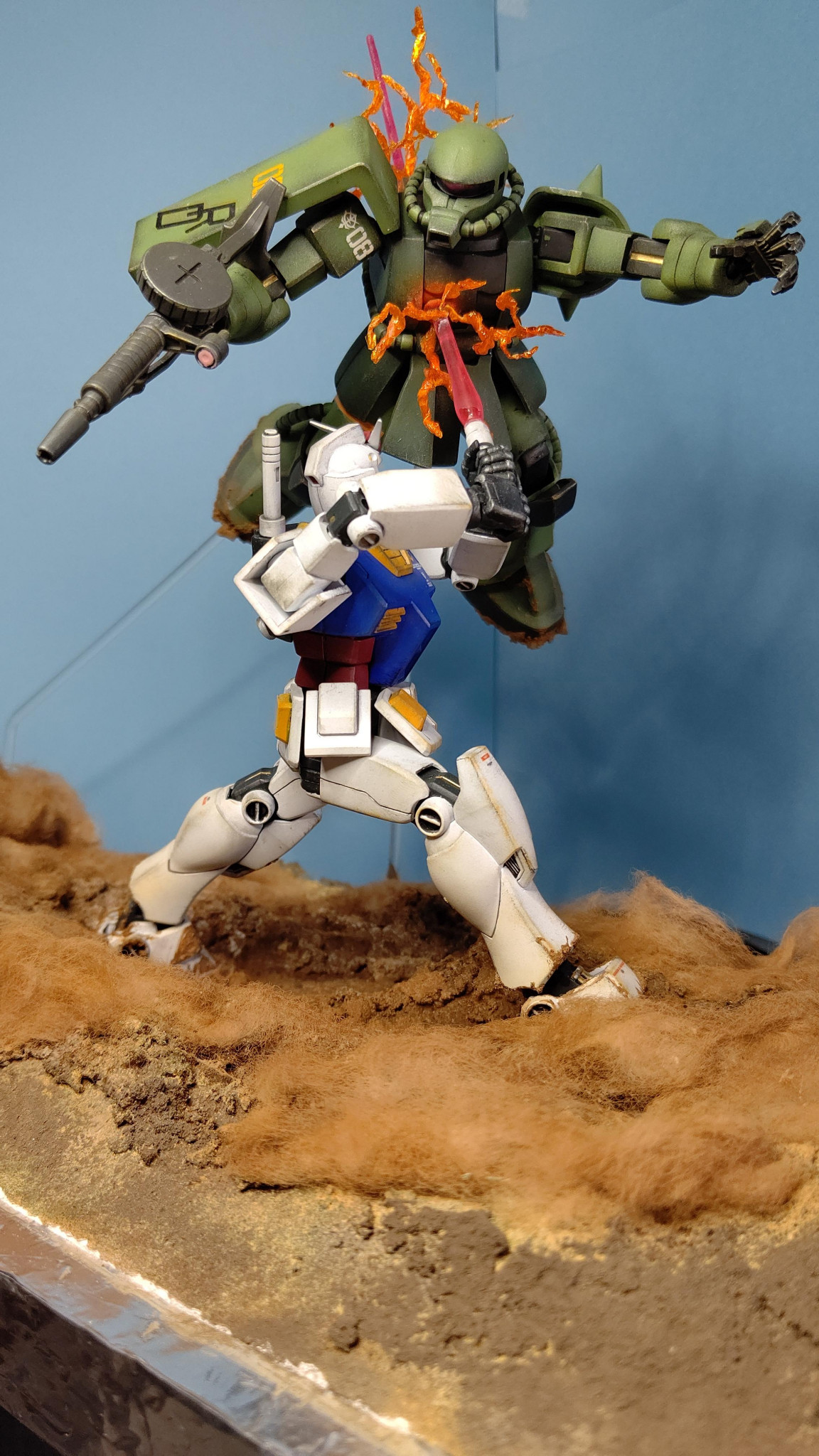 機動戦士ガンダム 名シーン再現 ガンプラ ジオラマ完成品 ガンダム