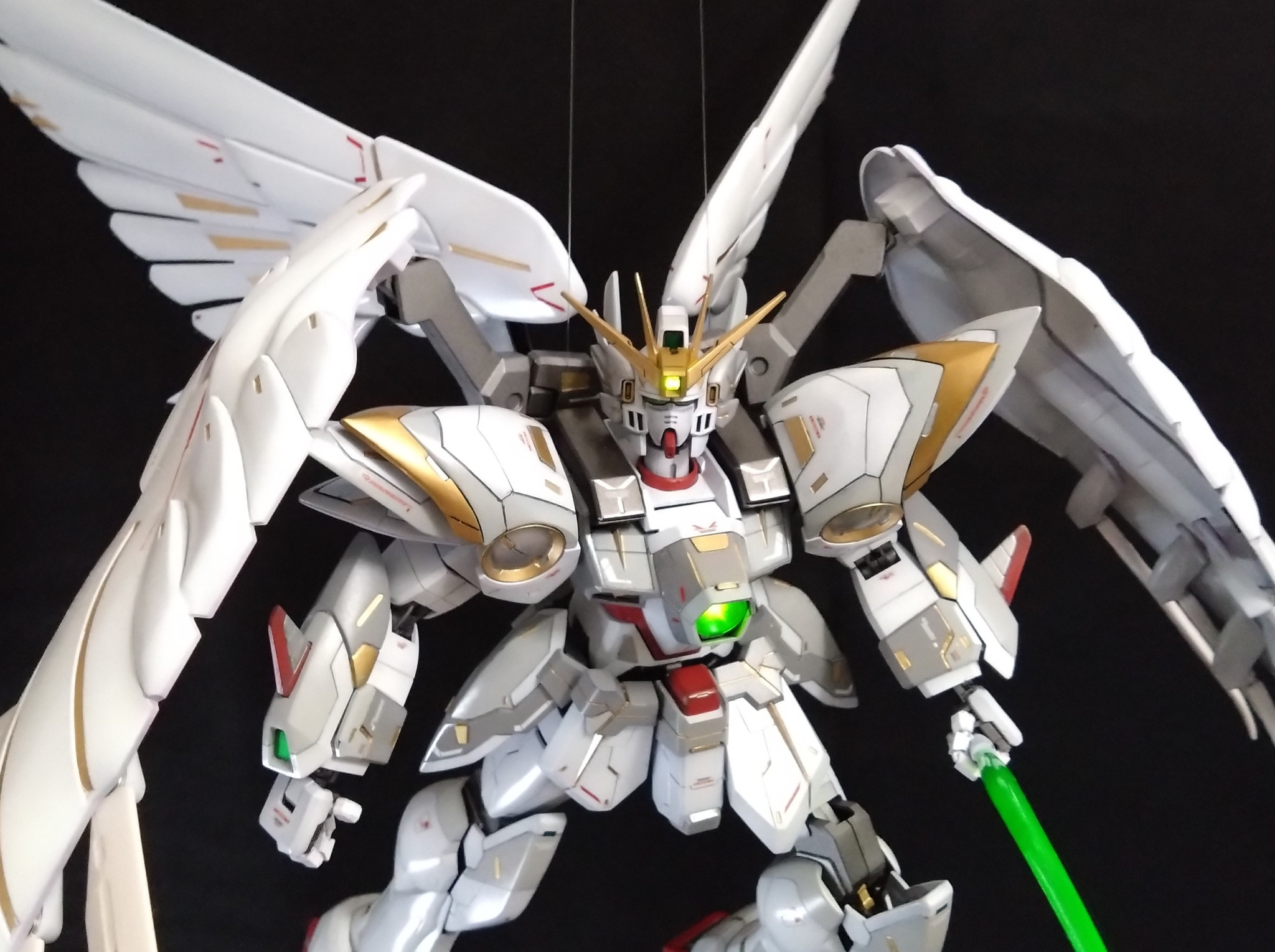 PG ウイングガンダム ジャンボ スノーホワイト｜みねきちさんの