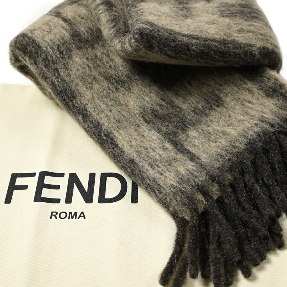 SALE｜FENDI フェンディ / アルパカウール ロゴマフラー / メンズ