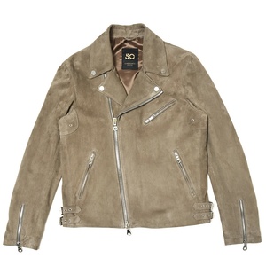 Cinquanta（チンクアンタ）ゴートスエードスタンドカラーダブル