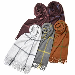 Joshua Ellis（ジョシュア エリス）カシミアウインドーペーン大判