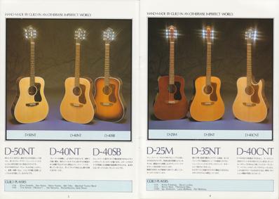 ギルド アコースティックギターカタログ 1982