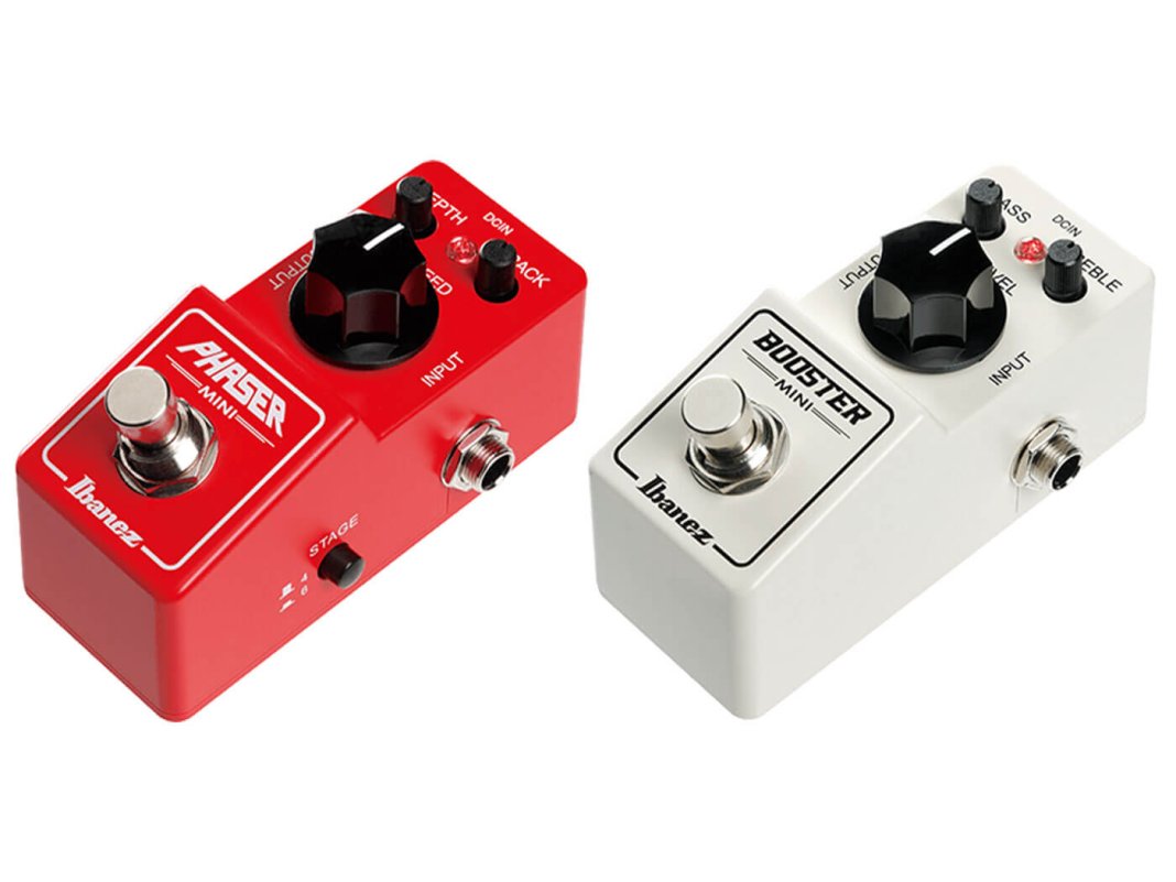 Ibanez launches two new mini pedals: a phaser and a booster