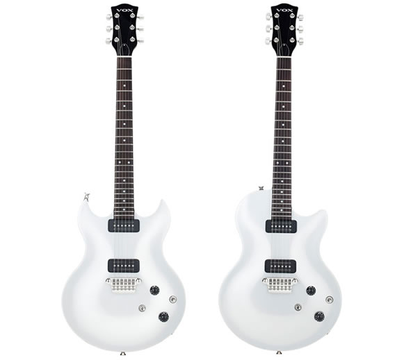 VOXのエレキギター・シリーズ「33」から美しいシルバー・ボディの「SDC
