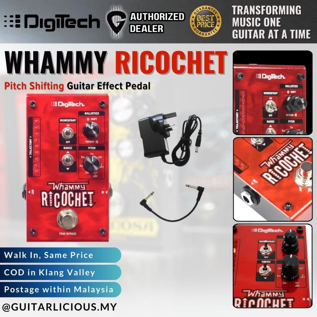 DigiTech Whammy Ricochet Guitar Effects Pedal ( Whammy-Ricochet