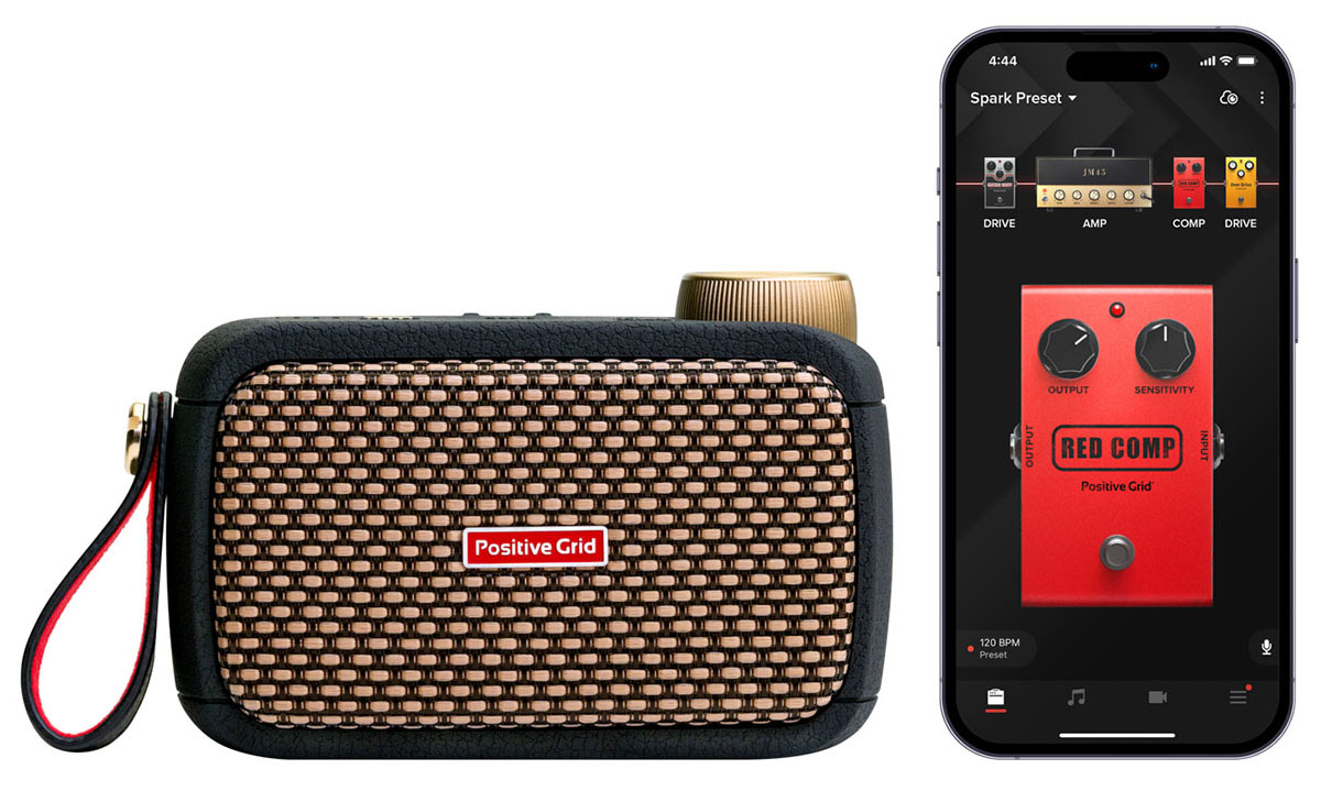 Positive Gridより超小型ギター・アンプ“Spark GO”が登場 分厚い音と