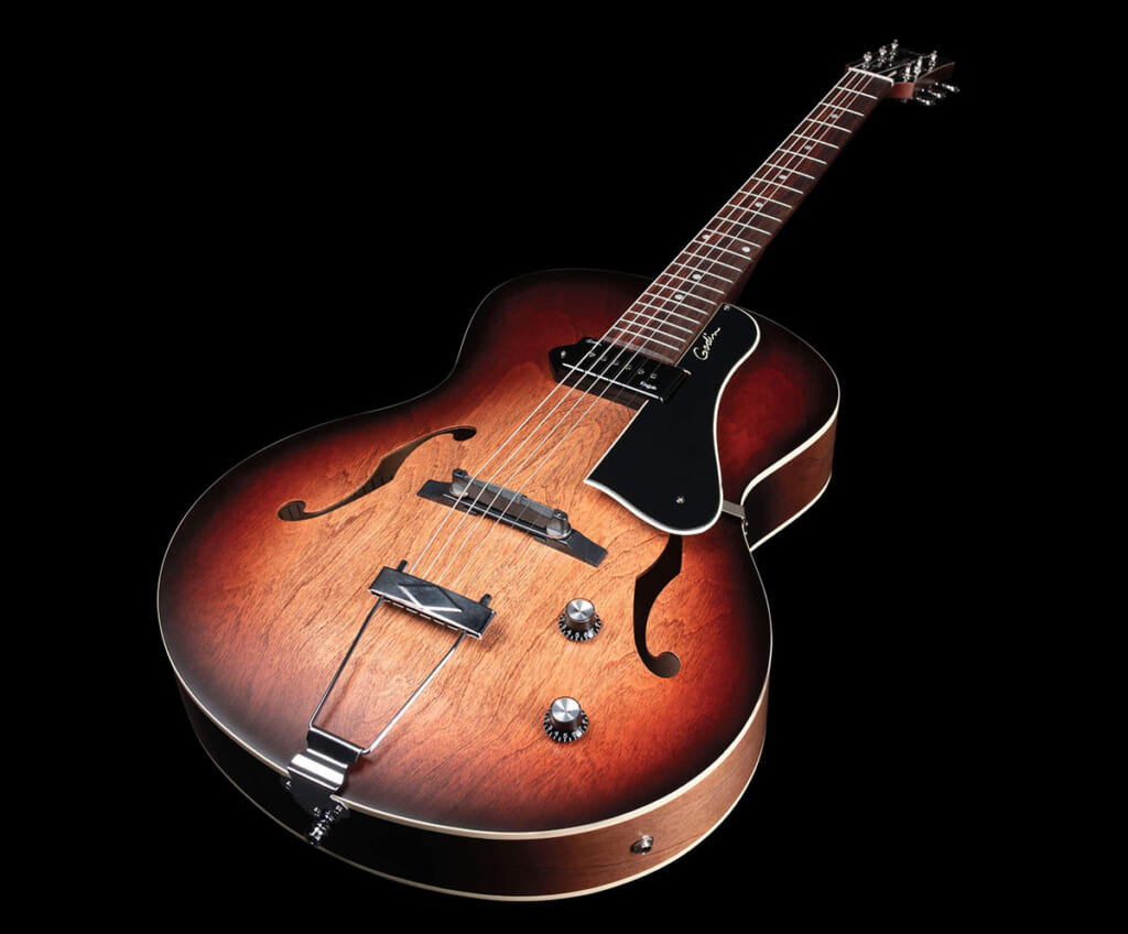 Godin Guitars、Kingpin P90ピックアップ搭載のフル・アコースティック