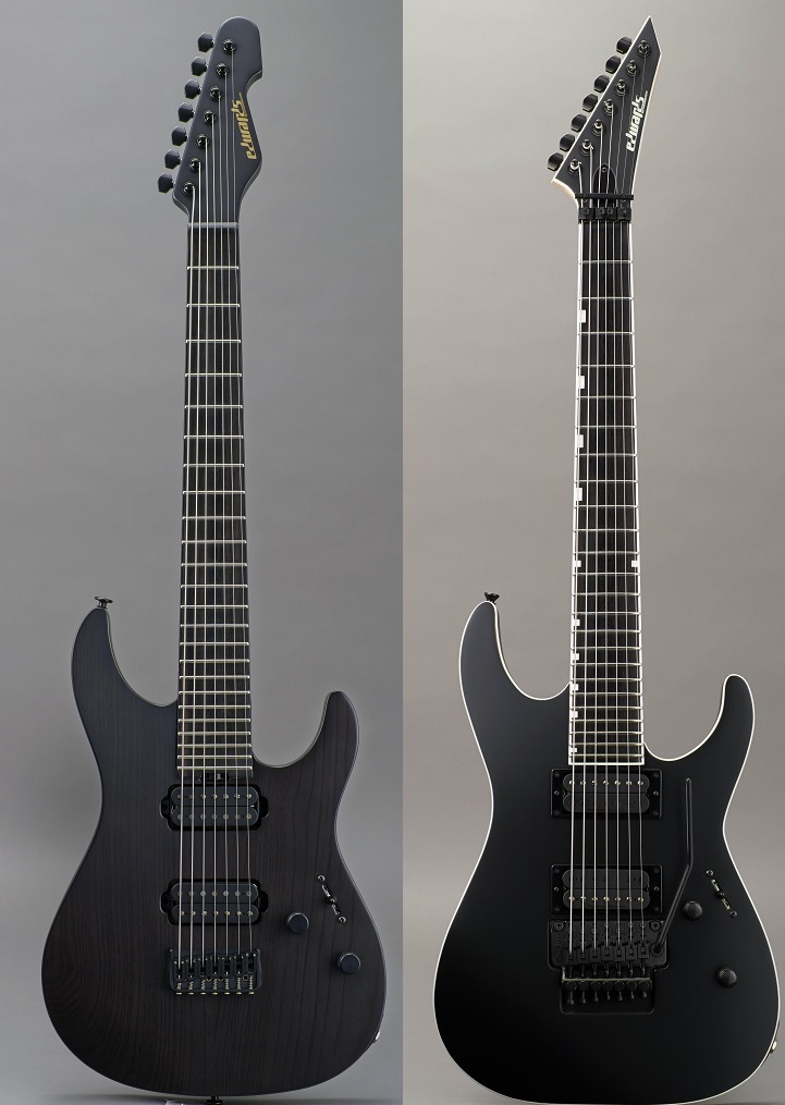エレキギター】”EDWARDS”から7弦モデル Black Satinカラー 2機種登場