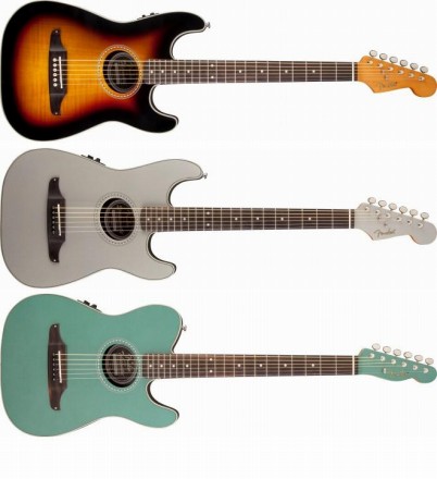 エレアコ】Fender AcousticのSTRATACOUSTIC、TELECOUSTICがレギュラー
