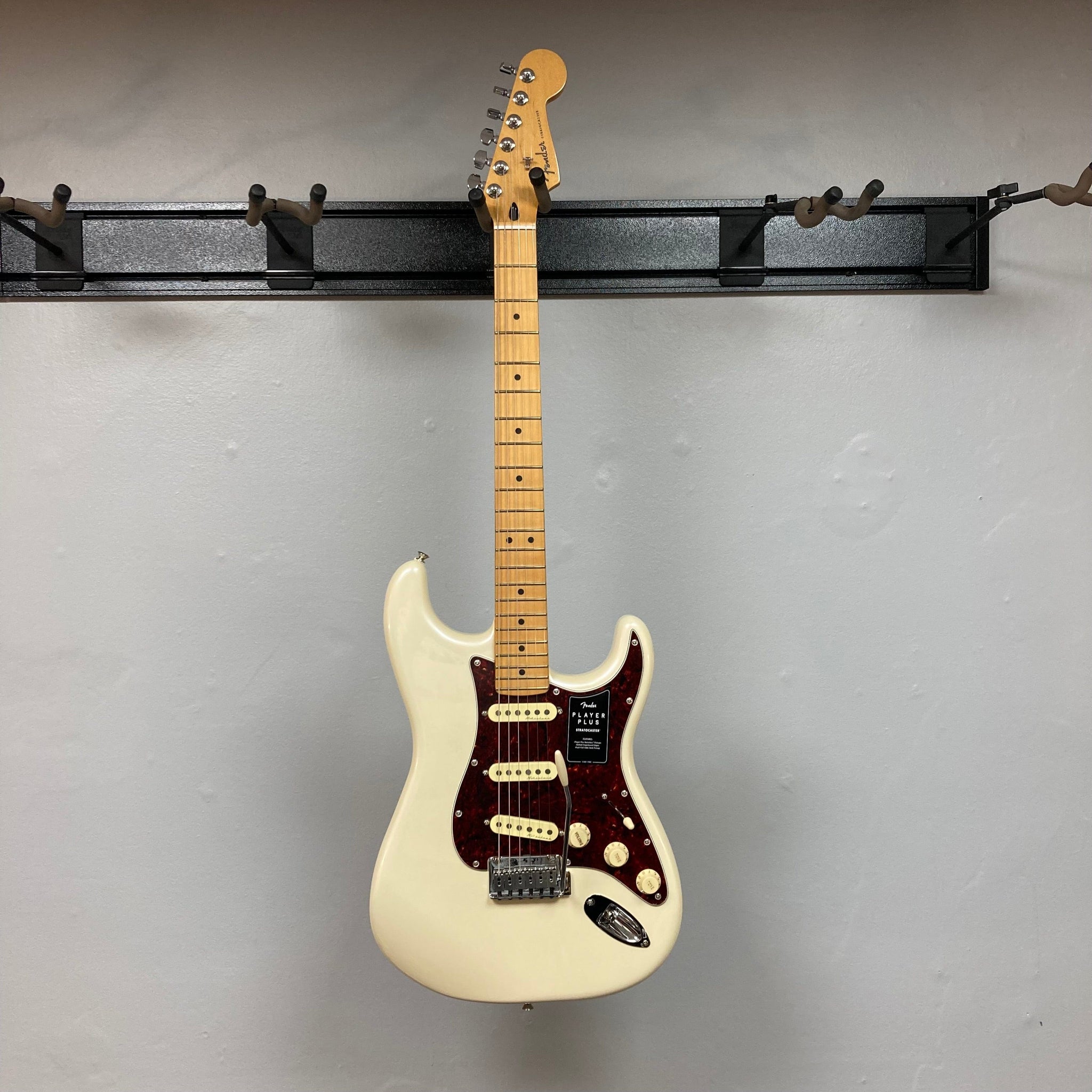 Get Your Fender Player Plus Stratocaster in Olympic Pearl!