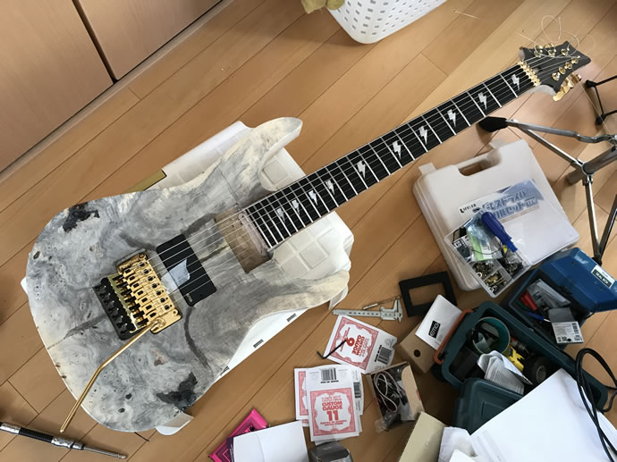 バックアイバール 自作7弦ギター その8 フレット打ちその他 | ギター