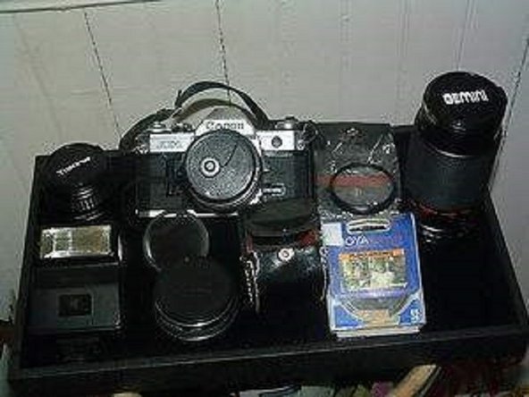 Canon AE-1P シャッターOK 趣味のジャンク箱① キャノンAE-1