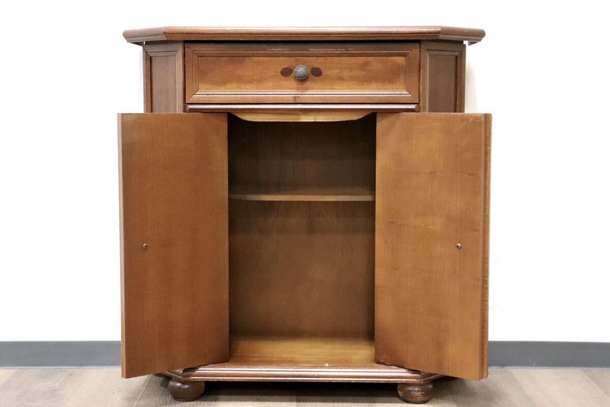 イタリア製 象嵌細工 アンティークスタイル コンソール キャビネット