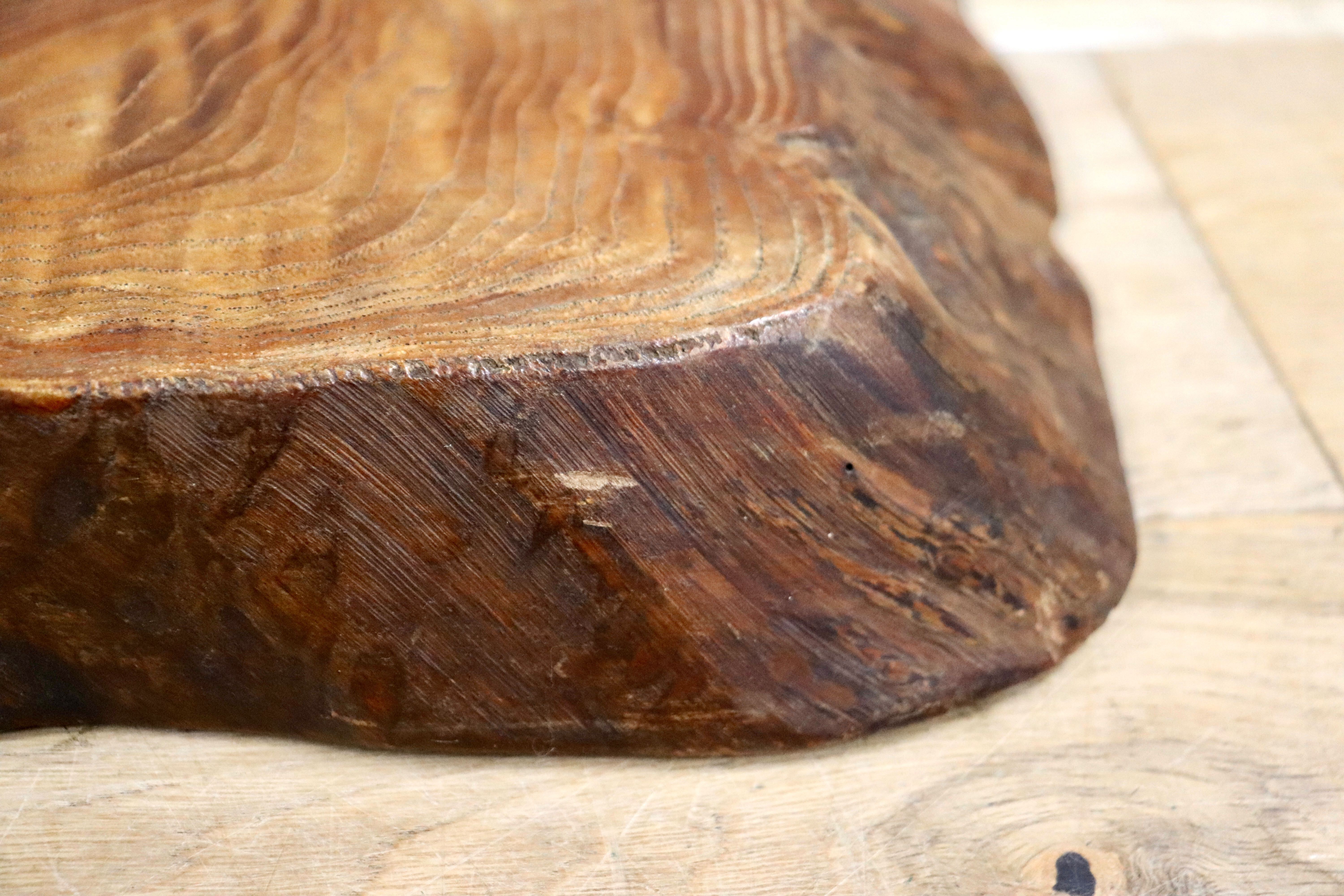 GMHH317B○天然木 一枚板 花台 プレート 飾り台 床の間 和風 木製 盆栽台