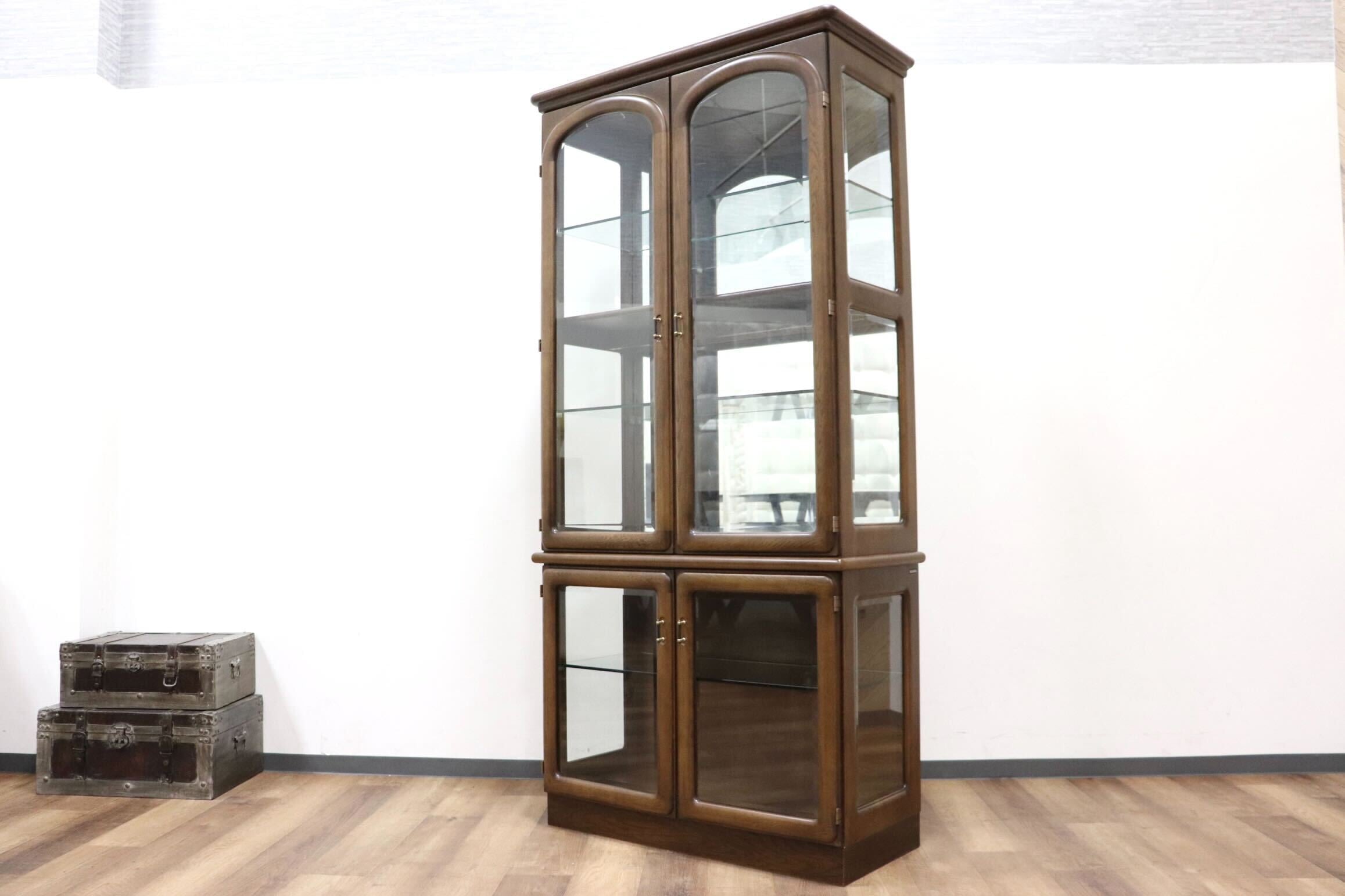 80's オールドカリモク karimoku キャビネット/収納 ポストモダン 80