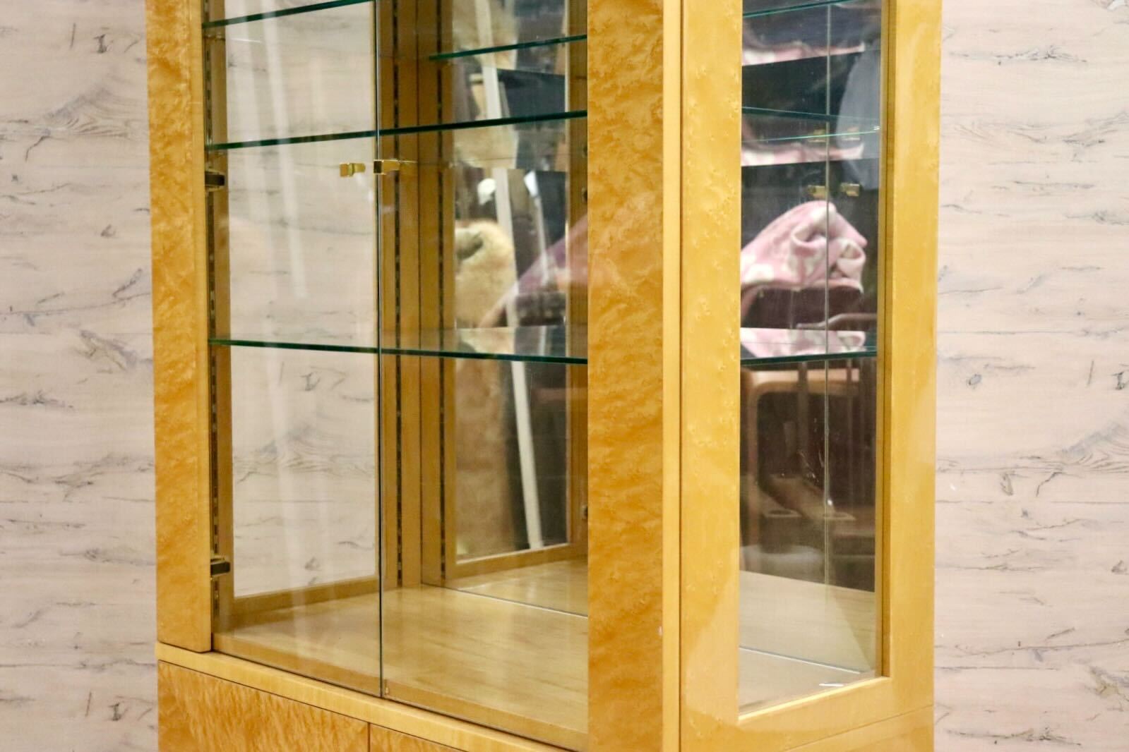 たーちゃん❣️アンティーク家具 本棚 キュリオケース キャビネット