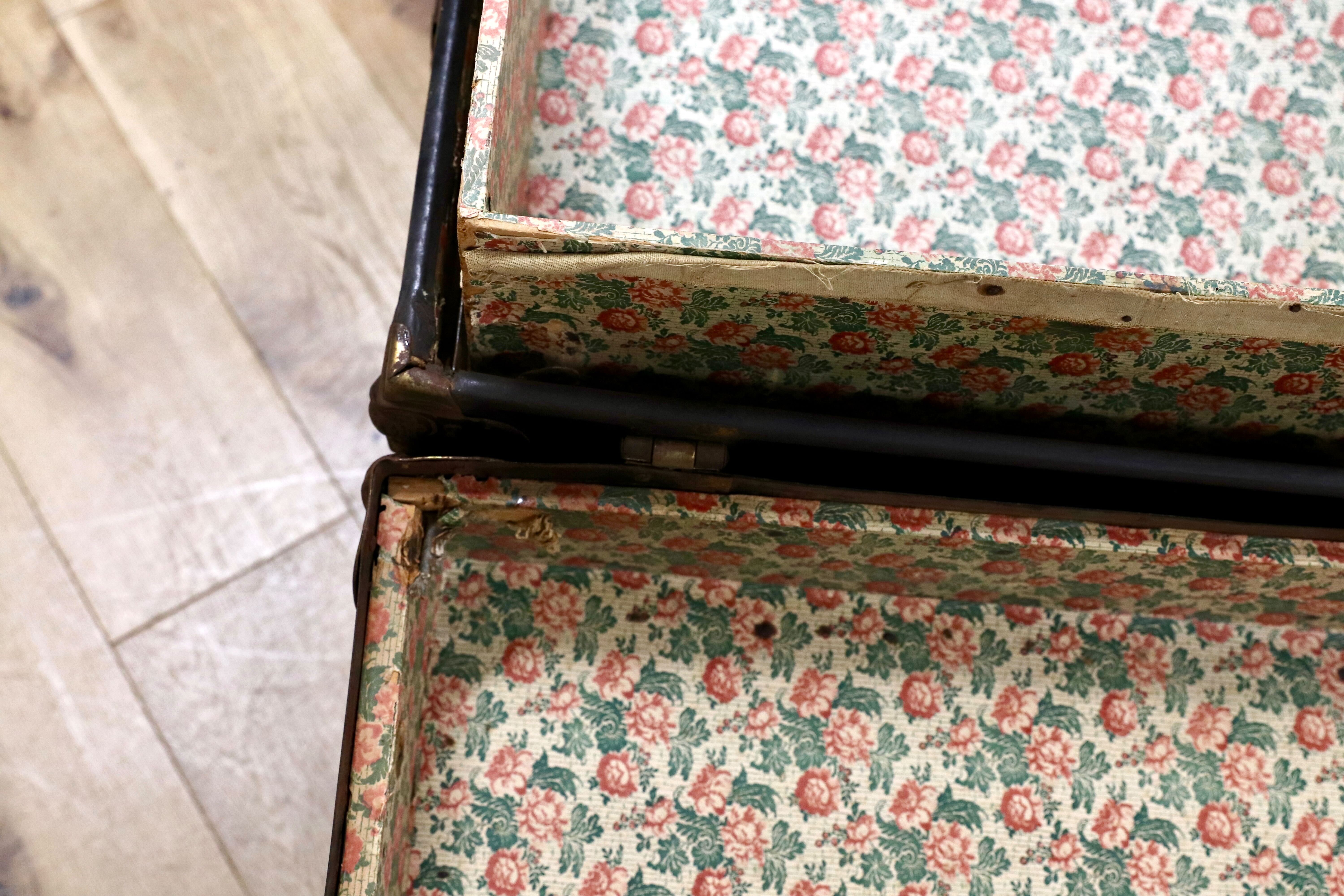 GMHK332B○アンティーク ヴィンテージ トランク BOX 収納箱 オブジェ