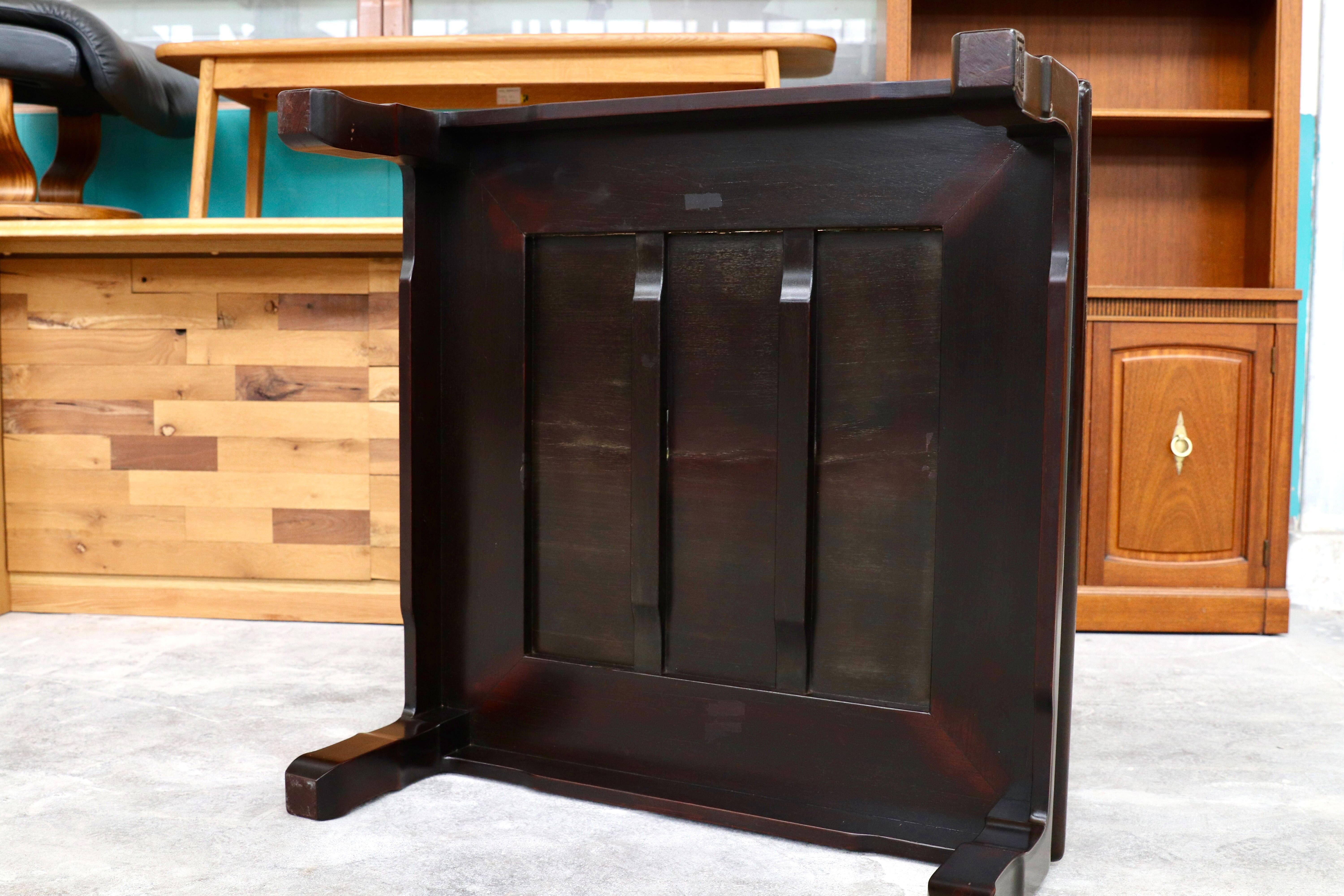 GMHK442○唐木家具 和家具 座卓 座敷 テーブル センターテーブル