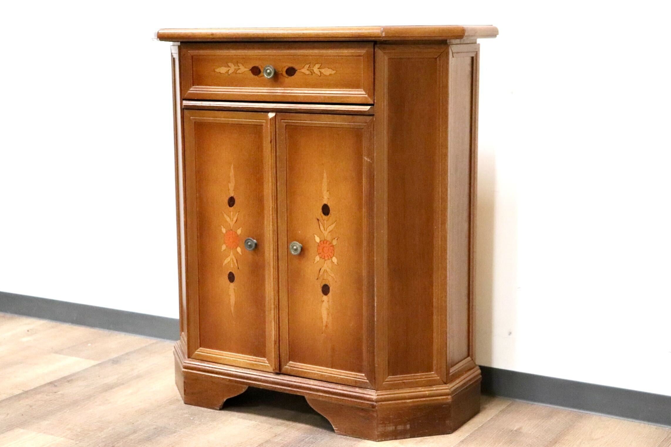 オールドカリモク】電話台・FAX台・サイドキャビネット・収納棚