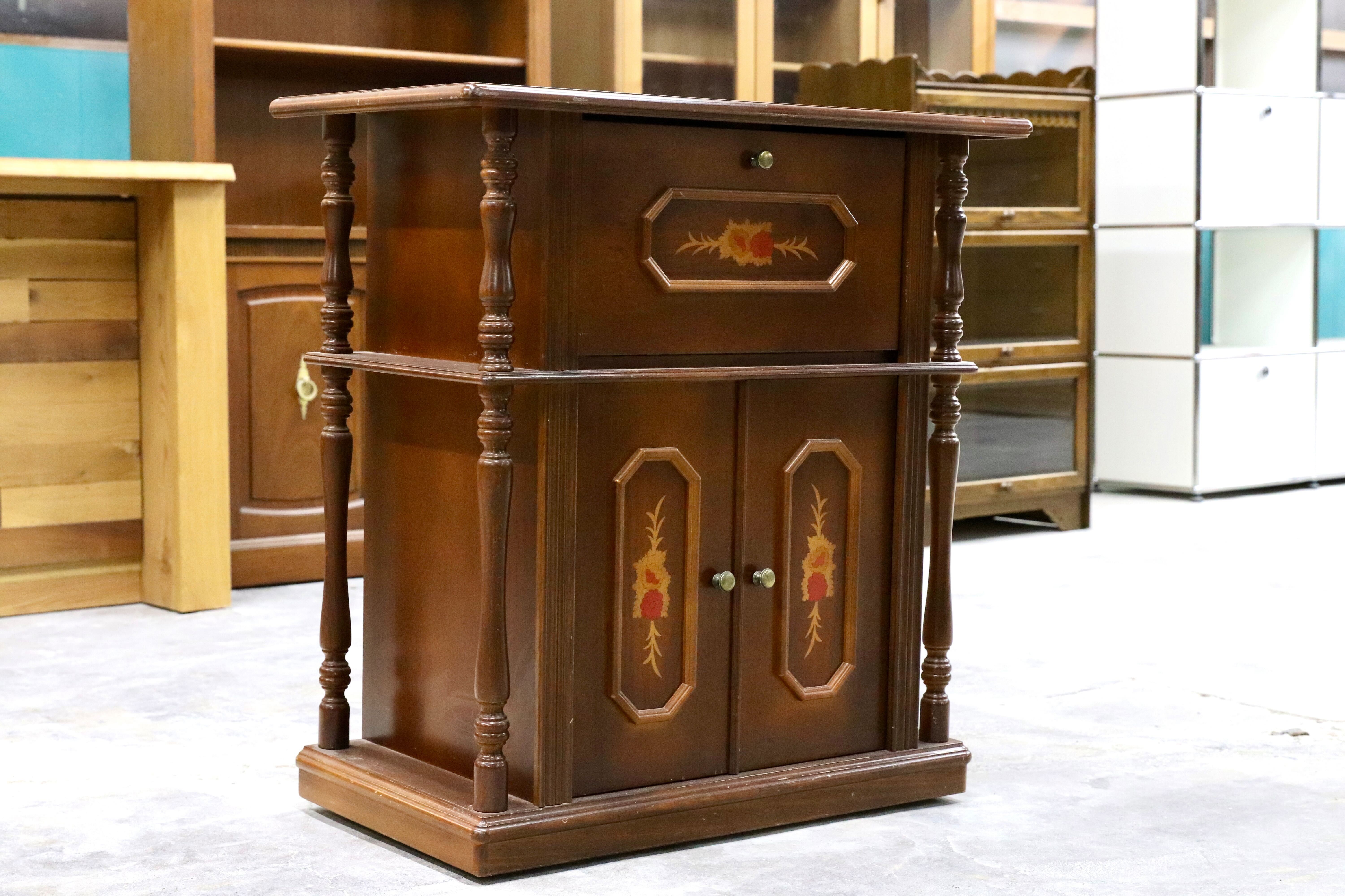 イタリア 象嵌 チェスト 電話台 サイドチェスト イタリア 象嵌