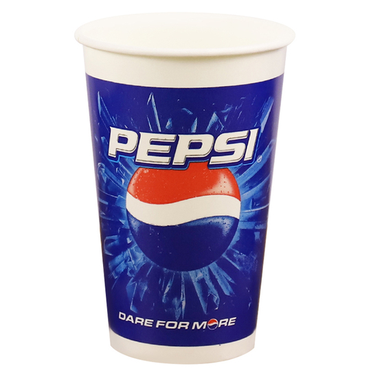 Yipin Zhisu 使い捨て紙コップ - ペプシ & コカ・コーラ デザイン - 蓋