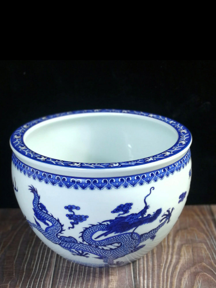 藍釉開片八方鉢 盆栽 多肉菖蒲盆栽 植木鉢 景德镇 装饰品 工艺品 置物