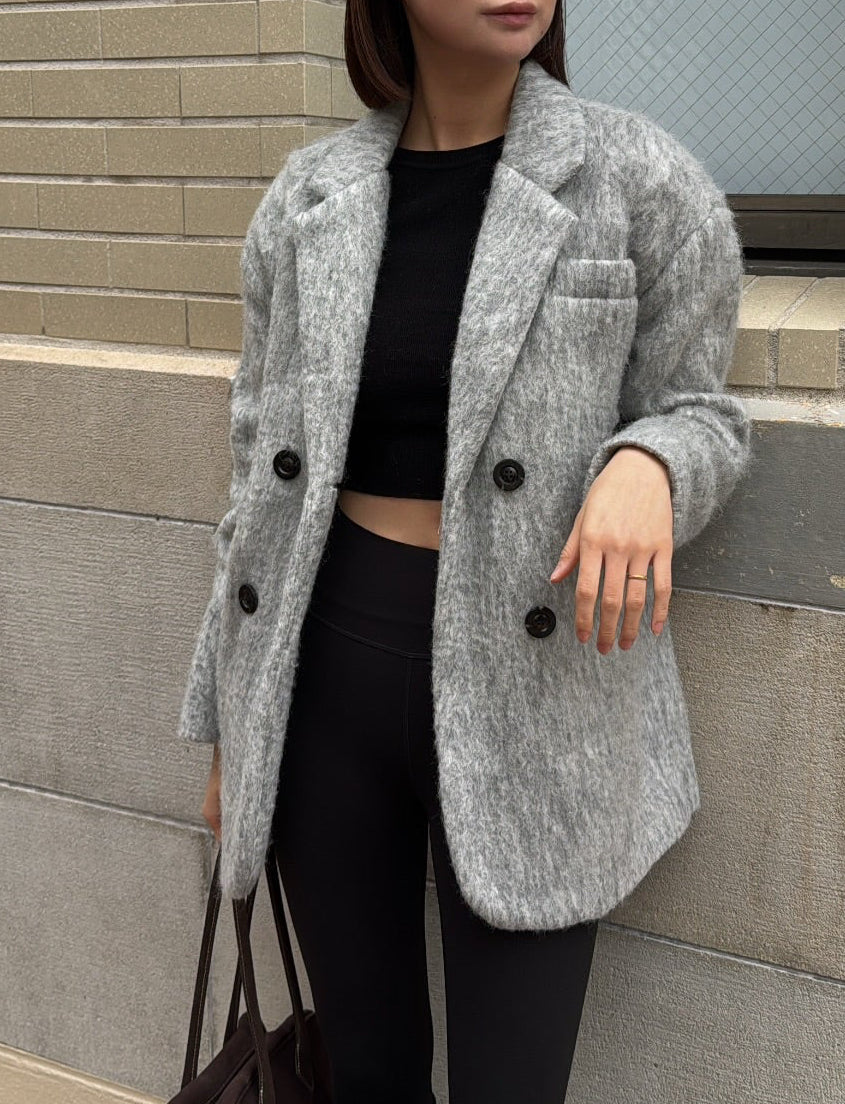 ミドル丈オーバーサイズシャギーコート 1227 – gypsophila