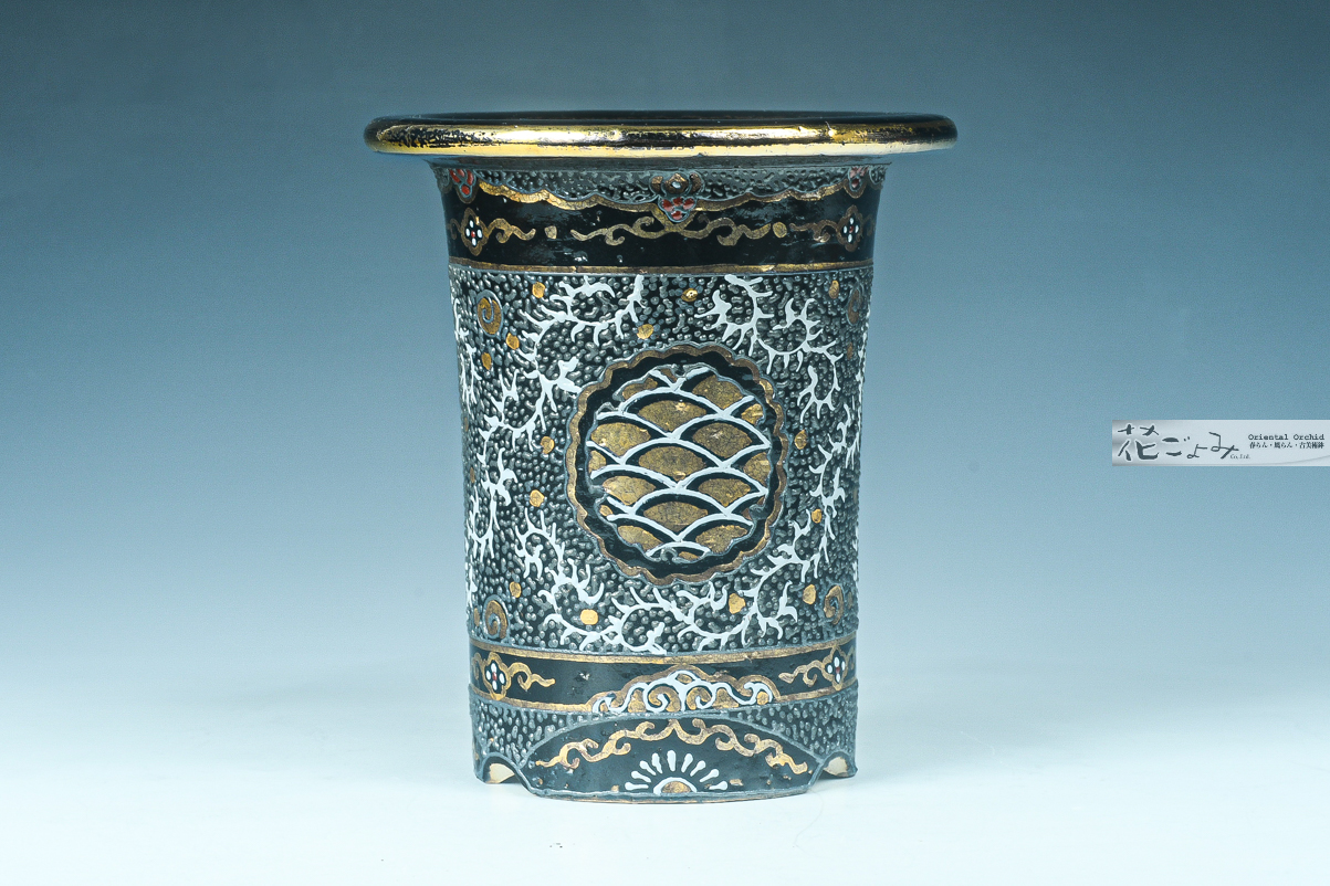 ♢ 書画 骨董 日本画家 陶芸家 コラボ作！希少 黒釉掻落し 雲龍文