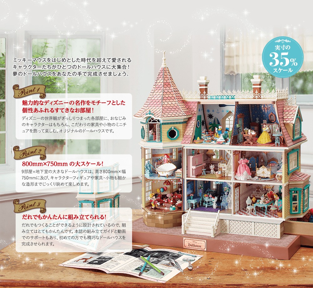 制作と感想】ディズニー・ドールハウス。総額や回数、メリット