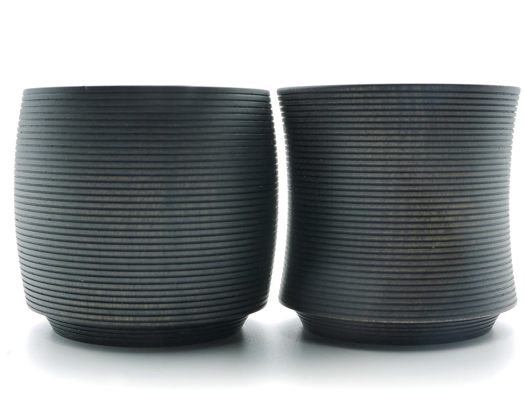 唐物 山水花草彫り 堆朱 茶入れ 唐木台付 彫漆 漆器 茶道具