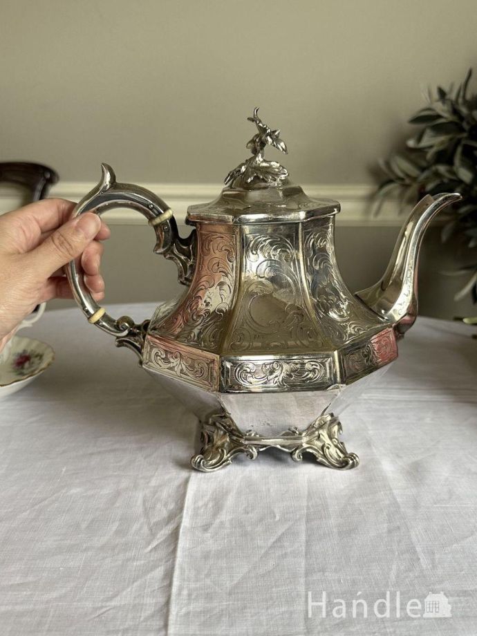 アフタヌーンティー用のおしゃれなティーポット、英国シェフィールドの