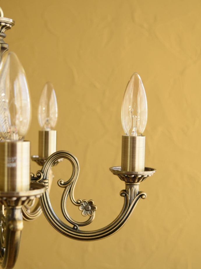 De Luce ド・ルーチェ シャンデリア 5灯 植物 アンティーク De Luce ド