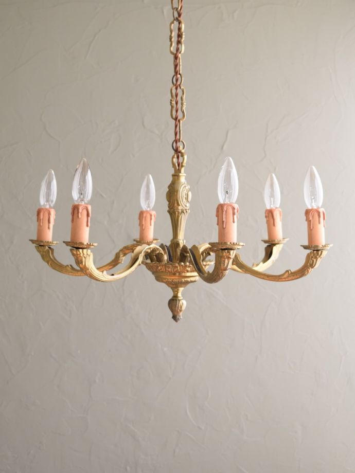 最終値下げ。クラシックシャンデリア 6灯 ダークブラウン 最終値下げ