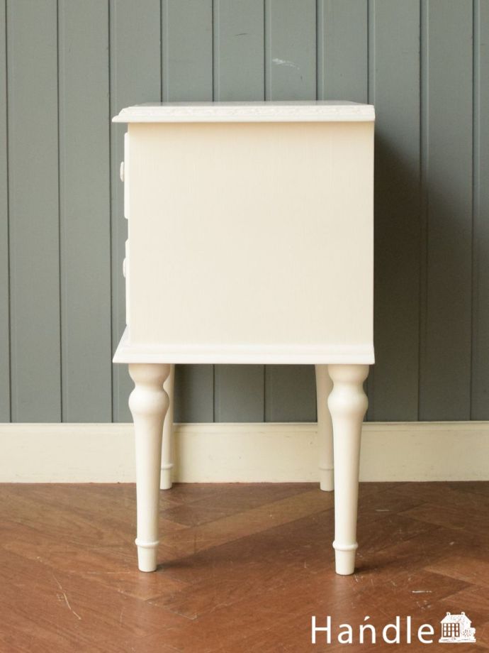 アンティーク サイドチェスト ブロカントシリーズ ホワイトゴールド