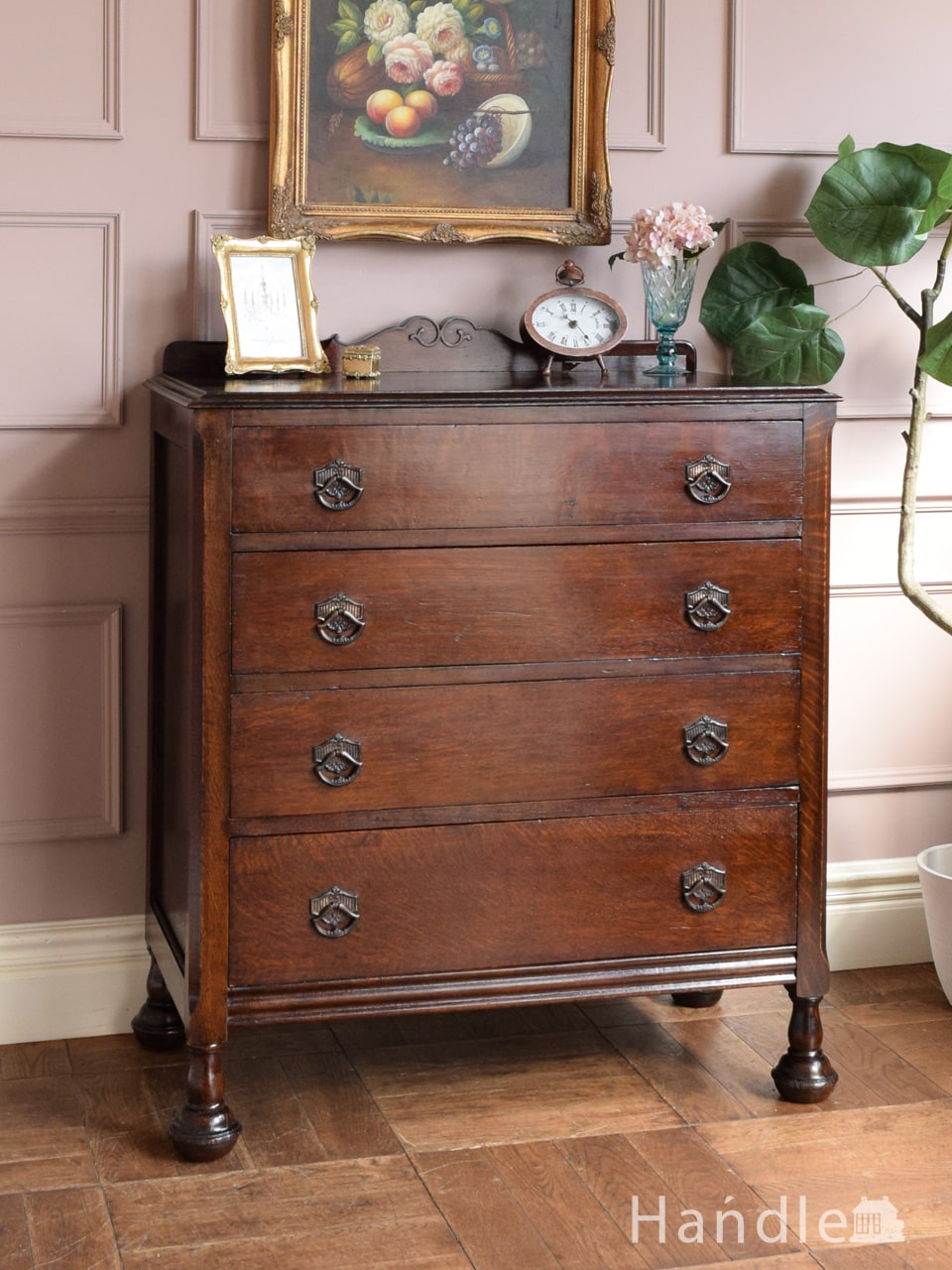 ヨーロッパ ヴィンテージ 家具 電話台 キャビネット チェスト 木製 ※i4※