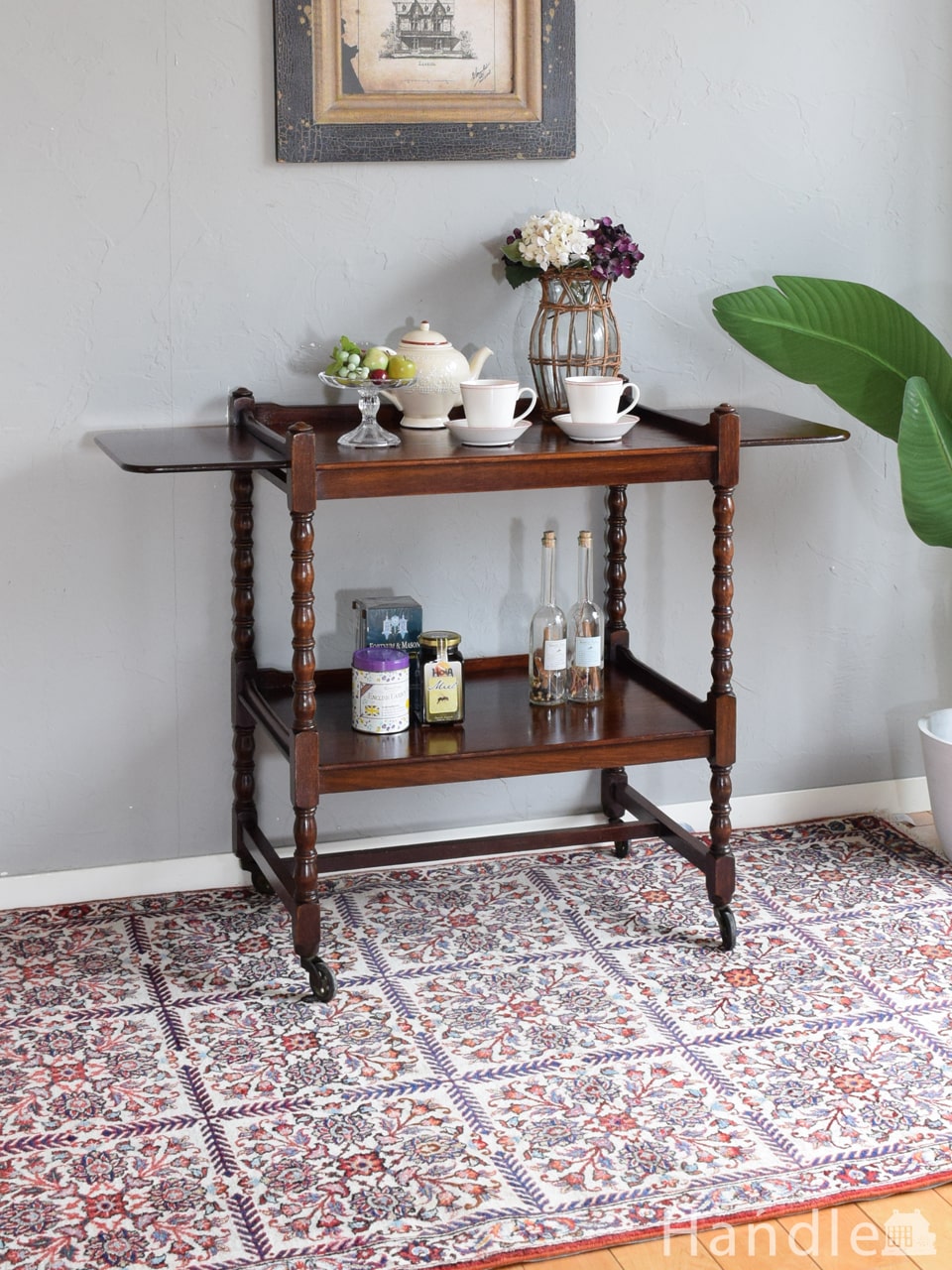 希少♪ アルド・トゥーラ ALDO TURA トローリーワゴン イタリア高級