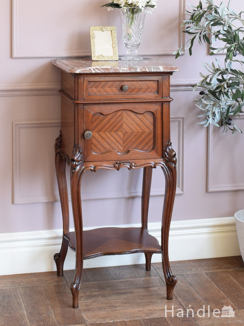 アンティーク家具 コンソール サイドテーブル ナイトテーブル 猫脚 ※i4