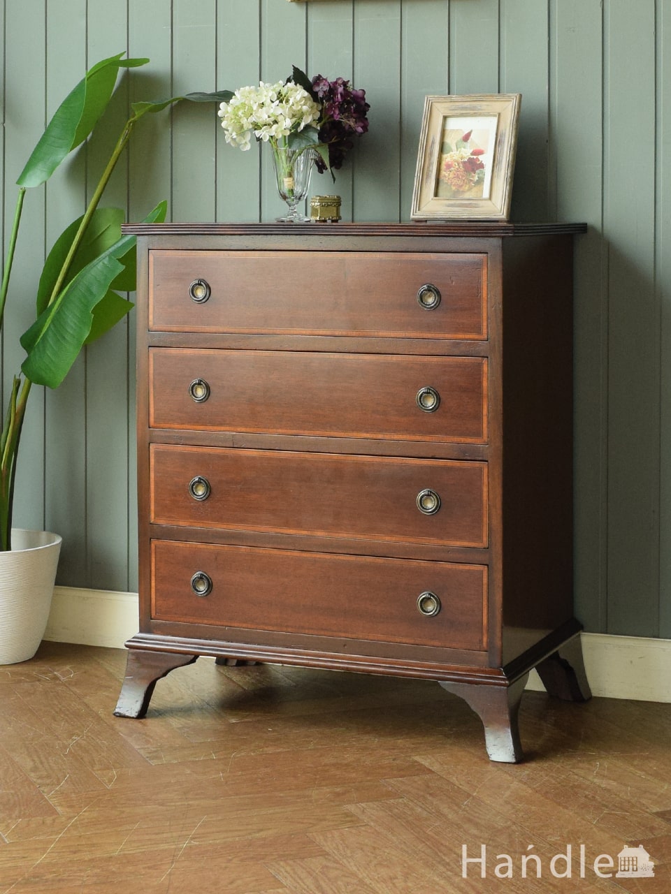 イギリス アンティークのオークチェスト-antique アンティーク