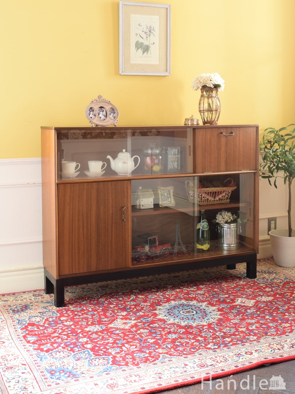 J162 英国風コーナーコレクションボード キャビネット コレクション