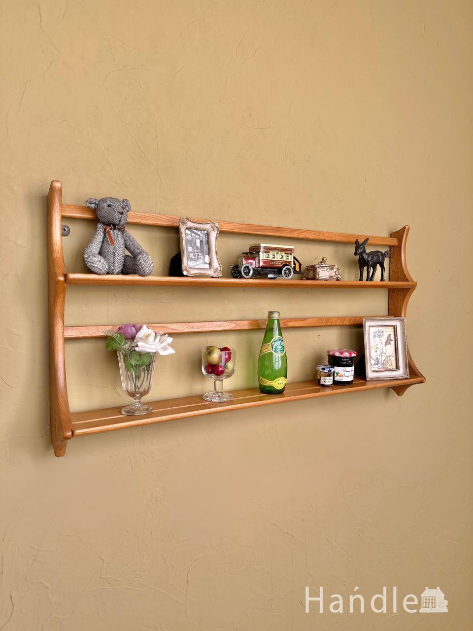 フランスアンティーク ナポレオン3世ウォールシェルフ（ブラック）(m