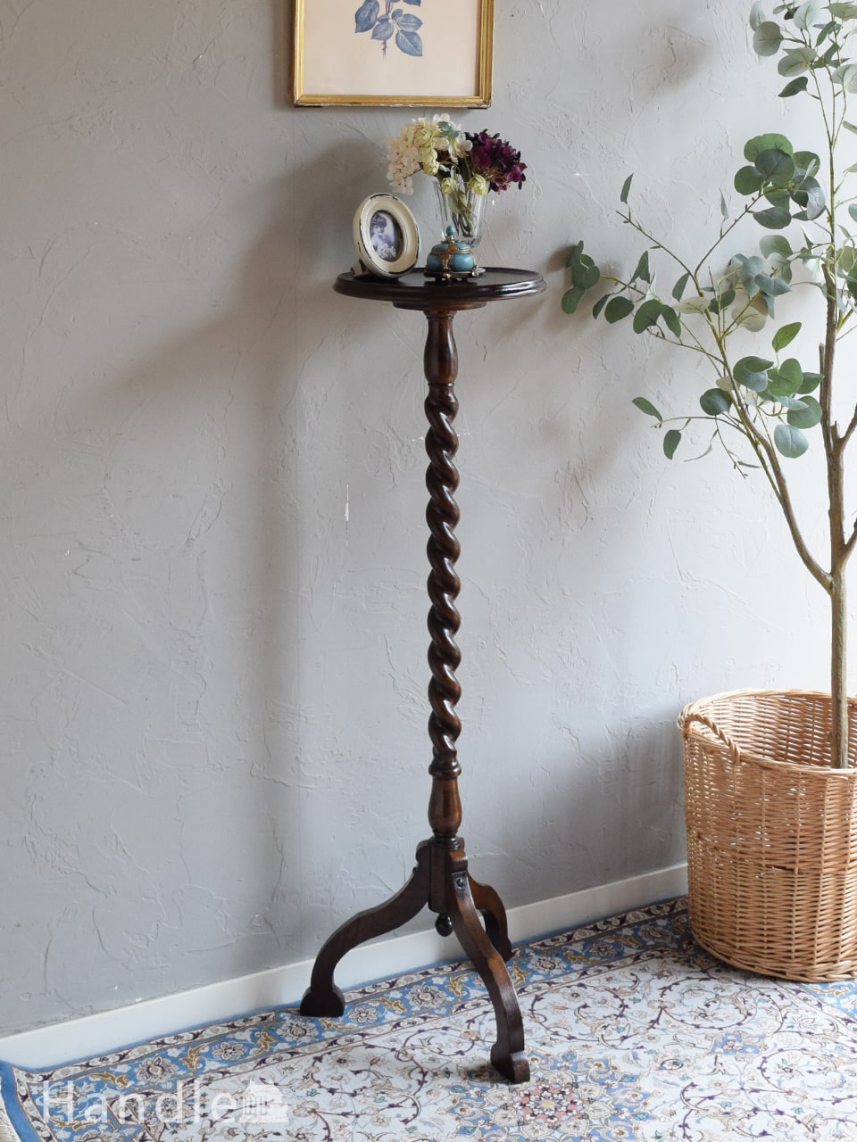 イギリスのおしゃれなアンティーク家具、背が高いマホガニー材の