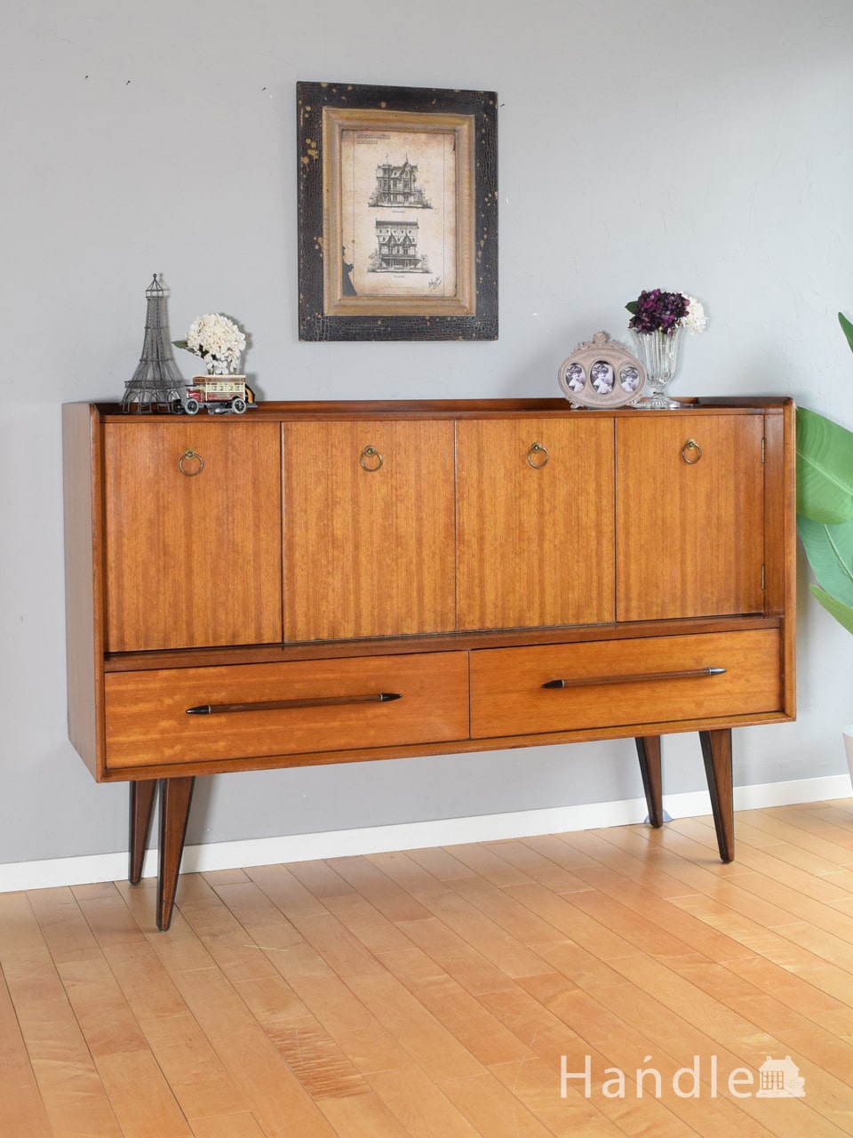 パ*ー様 チーク サイドボード チェスト 北欧 ミッドセンチュリー