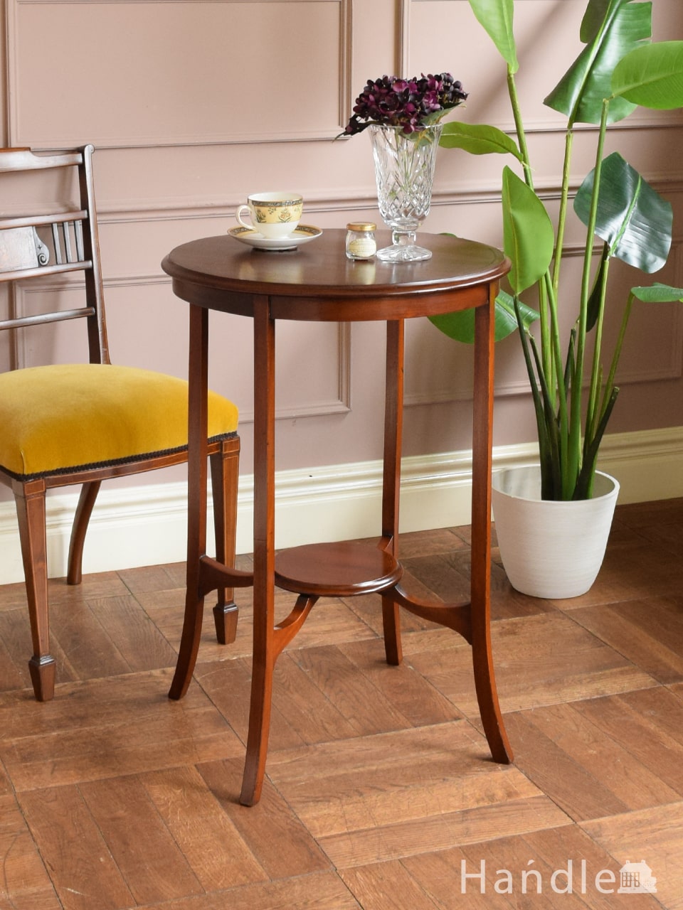 アンティーク 家具 オケージョナルテーブル 英国 サイドテーブル 222A