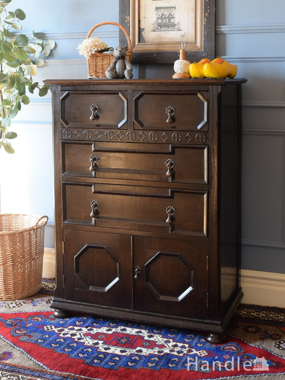 アンティーク職人家具】衣装箪笥チェスト