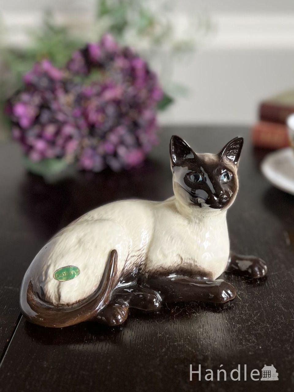 マイセン二匹の猫フィギュリン陶器置物オットー・ピルツアール・ヌーヴォー