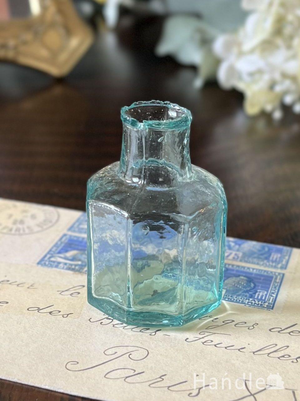 アンティークイギリス ニードルポイント 北欧風 蓮池 ピンクロータスの