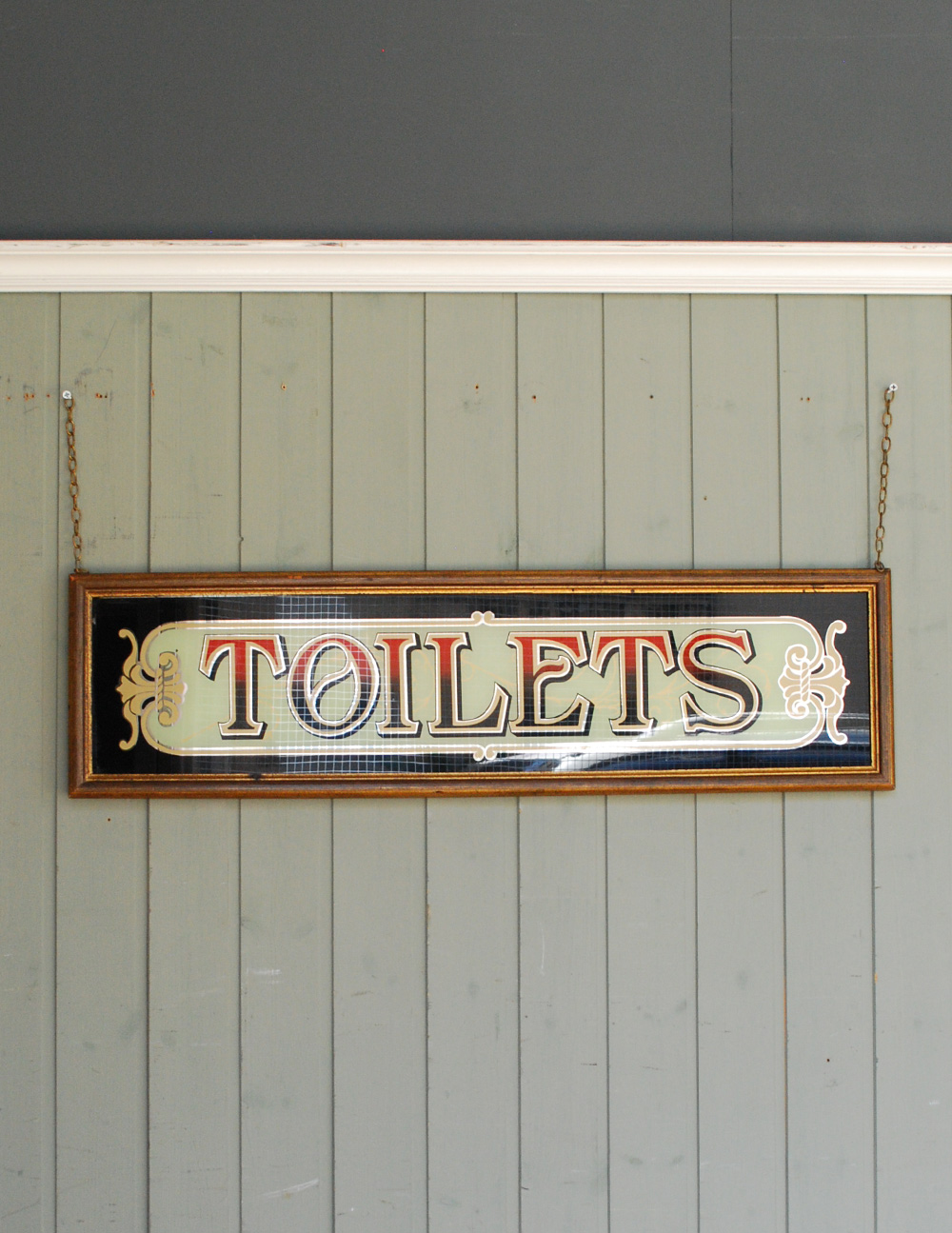 イギリスからの店舗用アンティークトイレットプレート(d-1260-z