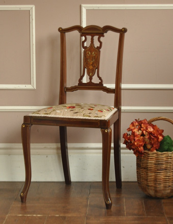 1900年代のアンティーク インレイド チェア(k-520-c)｜アンティーク