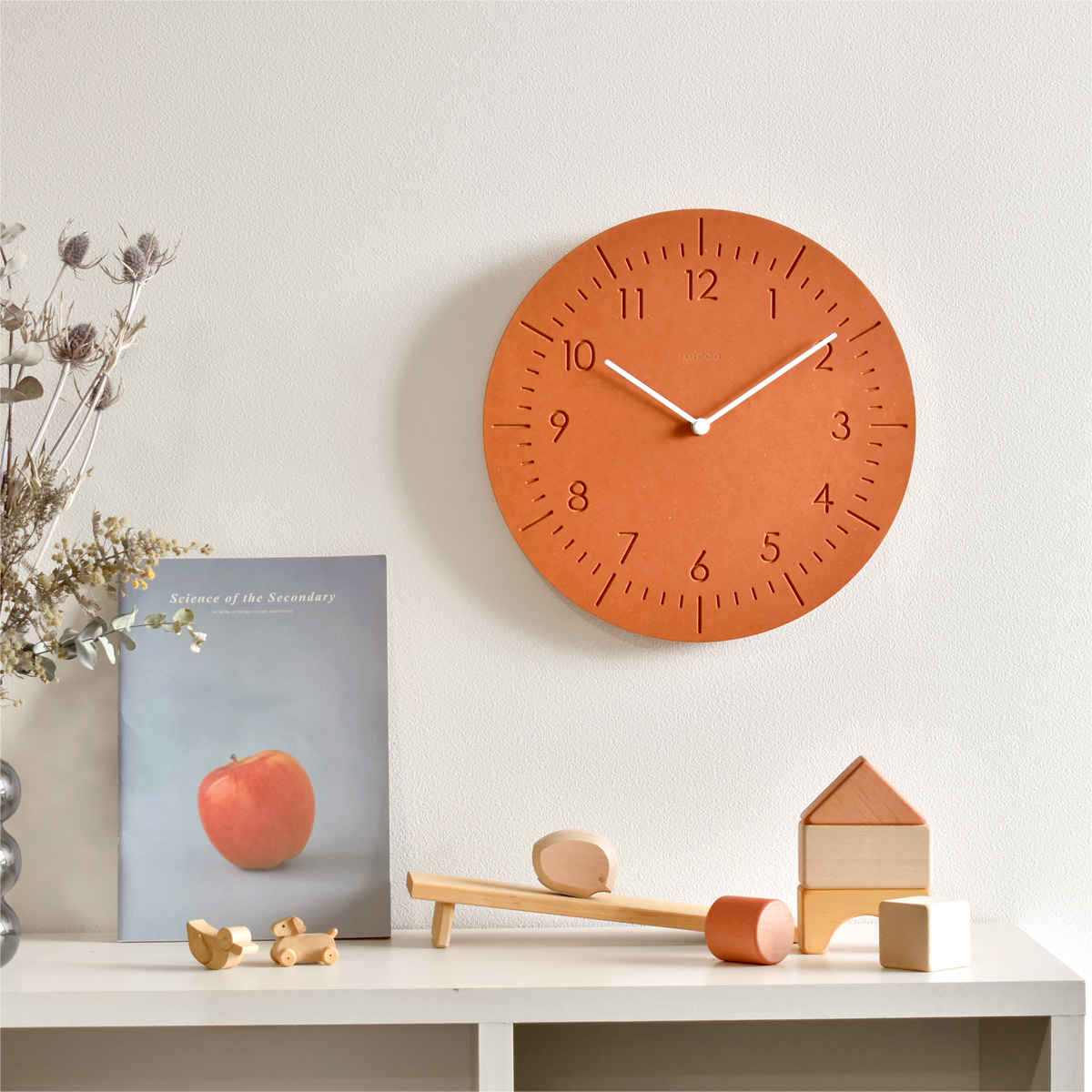 住友林業×hacoa ひのきの球体置時計