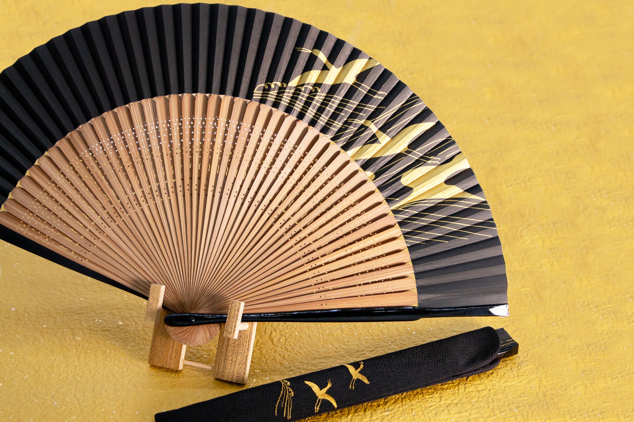 吉祥 扇子セット（全3種類） – 白竹堂オンラインショップ 瓢扇掛 朱 紫 油